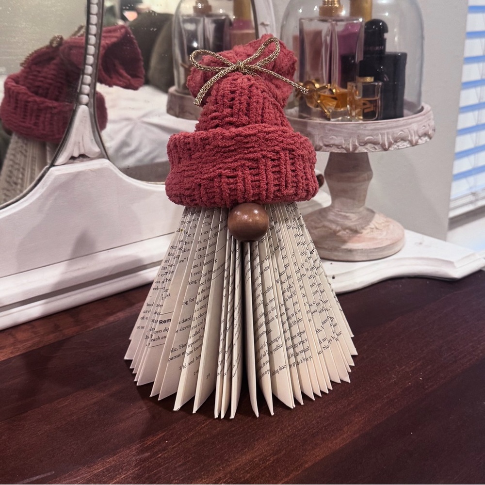 Handcrafted Holiday Gnome with Pink Hat